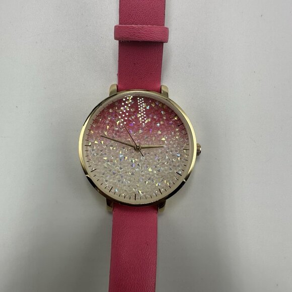 3/$30 INC International Concepts Watch Women Gold Tone Pink White Dial 9" - Picture 3 of 13